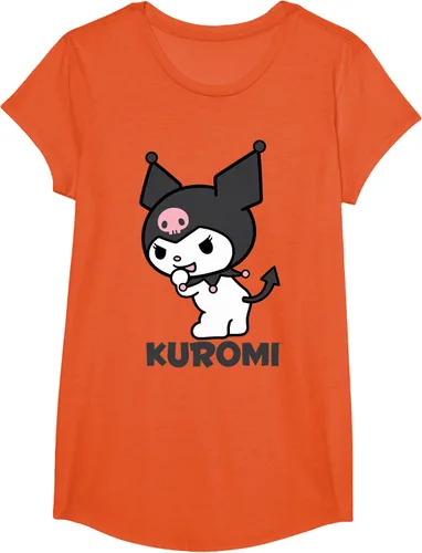 Vista 25 de Sanrio Kuromi - Camiseta con logotipo en la parte trasera Gris Oscuro