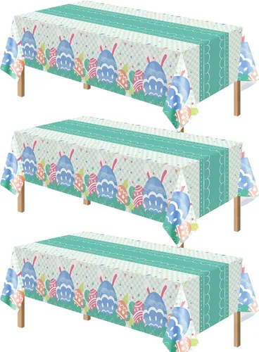 Vista 11 de Kelool Decoraciones del 250 aniversario de Estados Unidos, paquete de 3 manteles patrióticos de 54 x 108 pulgadas, mantel rectangular desechable