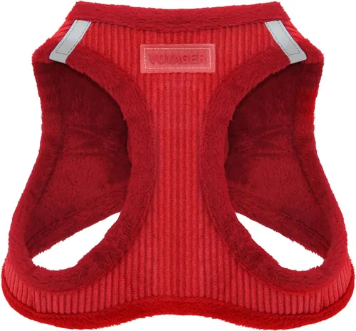Vista 18 de Best Pet Supplies - Arnés para todo clima de malla y felpa, reflectante y antitirones, para perros/gatos pequeños/medianos, cierre de gancho y felpa