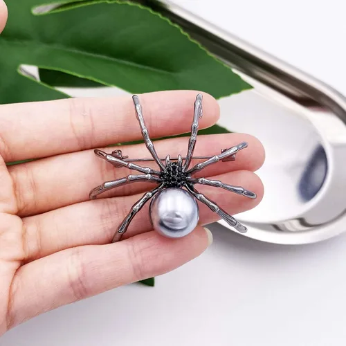 Vista 4 de LAXPICOL Broche de araña de moda para Halloween para mujeres y hombres