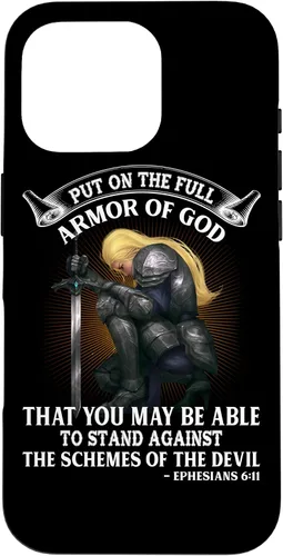 Vista 20 de Laying Down The Full Armor of God Case for iPhone 17