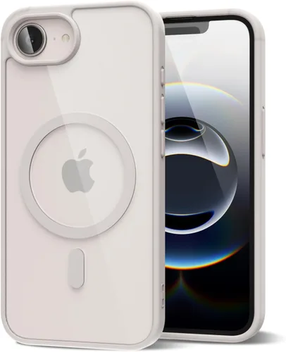 Vista 150 de oakxco Funda magnética transparente compatible con Magsafe, bonita funda delgada y transparente de poliuretano termoplástico no amarillenta, carcasa
