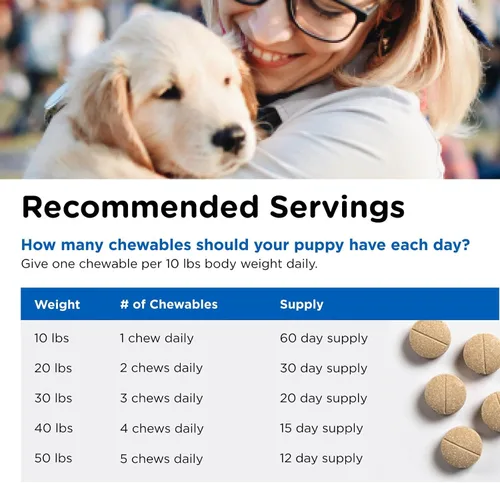 Vista 5 de Masticables multi-vitamínicos para perros Nutri-Vet, Perro