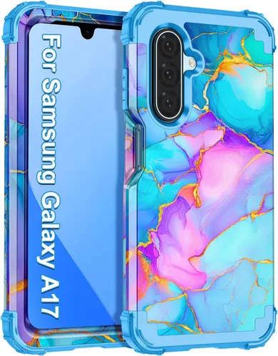 Vista 80 de Casetego Funda para Galaxy A16 5G, Tres Capas de Alta Resistencia Robusta a Prueba de Golpes, Protección Completa Rugosa de PC Duro + Parachoques