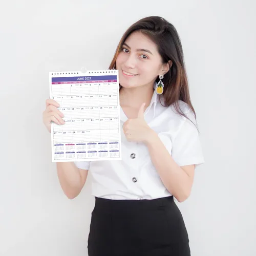 Vista 5 de Calendario de pared 2026, calendario de pared pequeño 2026, enero de 2026 a diciembre de 2026, 8.5 x 11 pulgadas, encuadernación de doble alambre