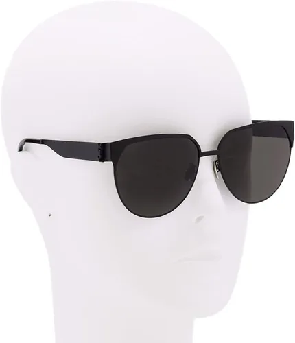 Vista 5 de SAINT LAURENT Gafas de sol redondas grises SL M43F 001 61, Negro
