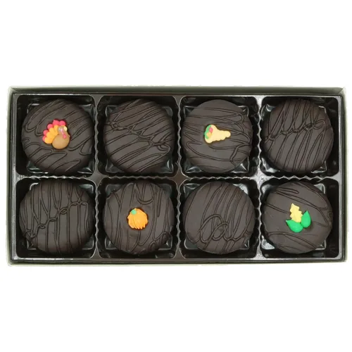 Vista 128 de Galletas Oreo bañadas en chocolate oscuro y con leche, de Philadelphia Candies