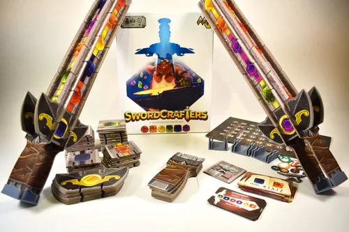 Vista 6 de Swordcrafters - Monta tu espada de cartón 3D - Juego de mesa constructivo para GameKnight familiar