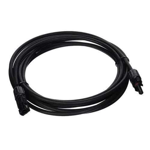 Vista 9 de Renogy Cable de extensión de panel solar con adaptador de cable impermeable de conector hembra y macho, 1.5 pies 12AWG, 1 pieza, negro