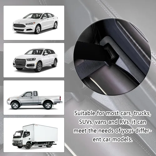 Vista 7 de Junecarp Paquete de 2 rellenos de espacio para asiento de automóvil, organizador flexible para evitar que los artículos se caigan, accesorios