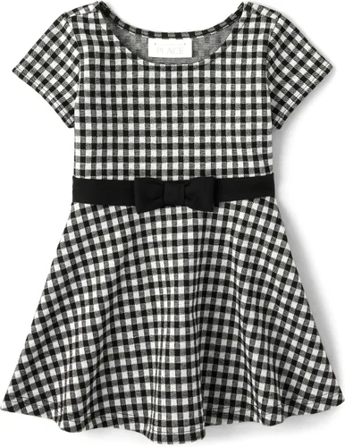 Vista 17 de The Children's Place, Vestido de moda de manga corta para niñas y niñas pequeñas