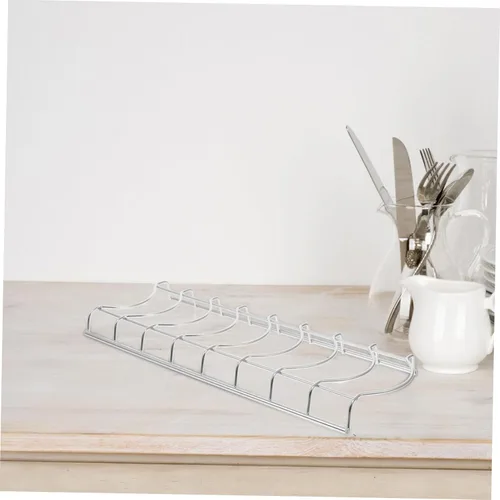 Vista 3 de Escurridor de platos de acero inoxidable, soporte multifuncional para encimera de cocina, ahorra espacio, fácil de usar para drenar platos