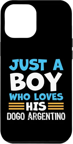 Vista 25 de Just a Boy who Loves his Dogo Argentino Case for iPhone 16