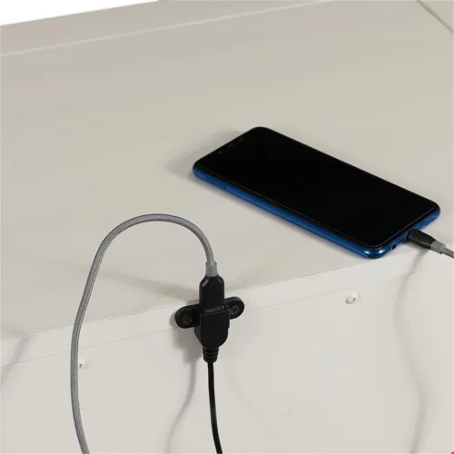 Vista 6 de Picket House Furnishings Brooks Mesita de noche con 3 cajones con puertos USB