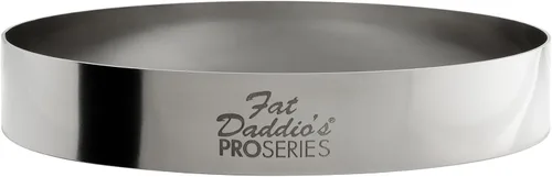 Vista 21 de Fat Daddio's Anillo redondo de acero inoxidable para pasteles y pastelería, 3 x 2 pulgadas
