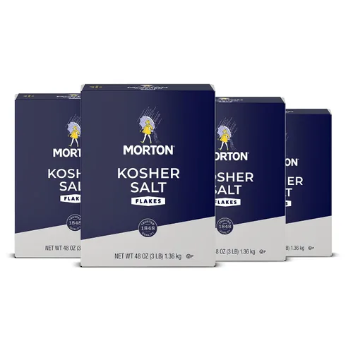 Vista 13 de Sal Kosher Morton, 3 libras Paquete a granel de copos de sal kosher para cocinar diariamente, hornear, beber vasos y mucho más