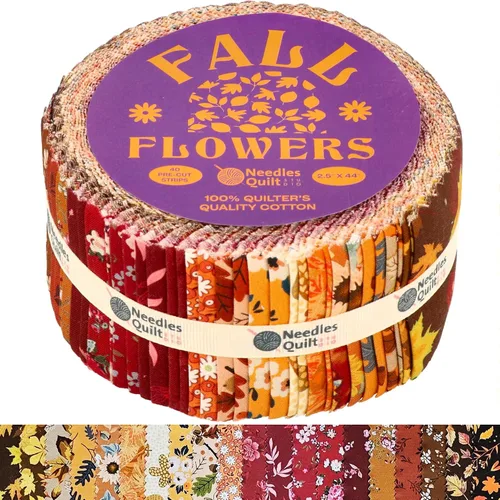 Vista 12 de Jelly Roll - 40 tiras de 2.5 x 44 pulgadas Paquetes de tiras de algodón – Tela acolchada perfecta para coser, proyectos de edredón precortados