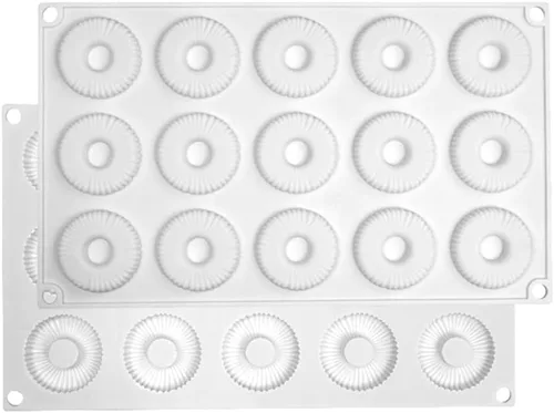 Vista 9 de Molde de silicona para donas redondas, moldes de silicona para dulces, moldes de silicona antiadherentes, perfectos para donas, pasteles, galletas