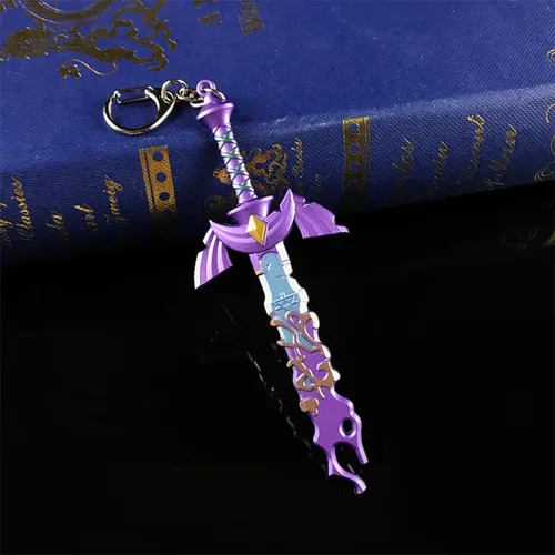 Vista 6 de Koelin Zelda Llavero Master Mini Sword Llavero Katana Llavero para Hombres Mujeres Legendof Zeld the Tears Kingdom Disguise Link Sword Backpack