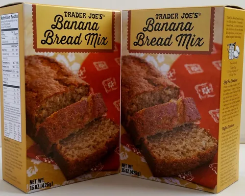 Vista 5 de Trader Joe's - Mezcla de pan de plátano - Peso neto 15 oz (425 g) - 2 cajas