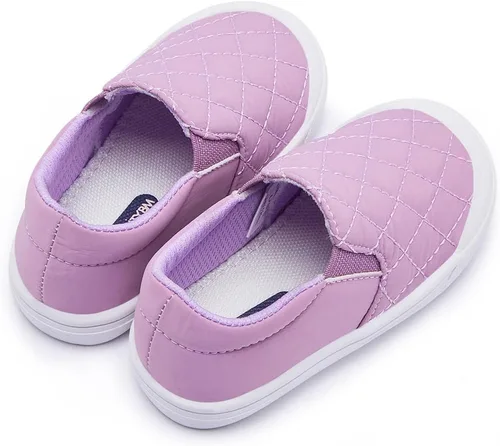Vista 5 de BMCiTYBM Zapatos para bebé niño y niña, tenis antideslizantes suaves y ligeros, zapatos para caminar de primer paso, 6, 9, 12, 18, 24 meses