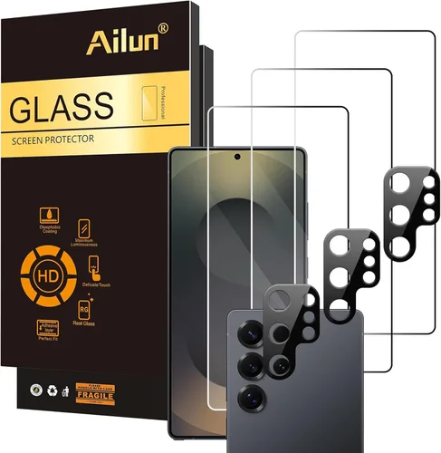 Vista 8 de Ailun - Protector de pantalla de privacidad y protector de lente de cámara para Galaxy S25 Edge