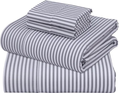 Vista 56 de ZOYER Sábanas de 100 % algodón percal tamaño individual, refrescantes y transpirables, duraderas, con una sensación nítida, suave y cómoda, bolsillo