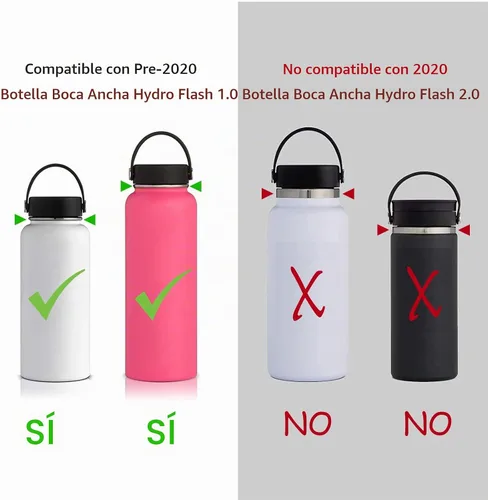 Vista 4 de Mango de cuerda de paracaídas con correa de hombro para correa de botella Hydro Flask Negro y blanco (Black and White Dot)