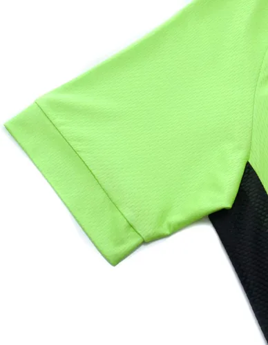 Vista 6 de Weimostar Camiseta de ciclismo de verano para hombre, ajuste cómodo, con 3 bolsillos traseros, absorbe la humedad, transpirable