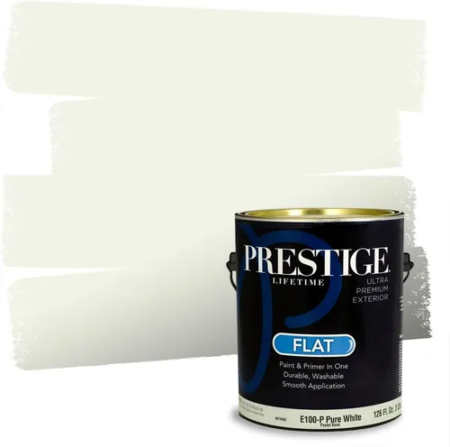 Vista 109 de PRESTIGE Pintura exterior e imprimación en uno, aloe, plano, 1 galón