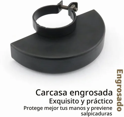 Vista 3 de 4.3 pulgadas negro ajustable metal 100 tipo amoladora angular escudo cubierta protectora rueda guardia de seguridad