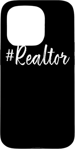 Vista 14 de Hashtag Realtor Real Estate Agent Business Gifts Funny Quote Case for iPhone 17