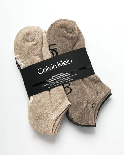 Vista 118 de Calvin Klein Calcetines para hombre, mezcla de algodón, acolchados, sin talla, forro de calcetines atléticos (6 unidades)