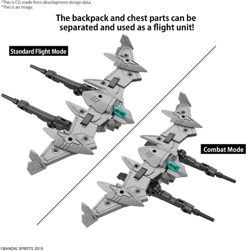Vista 4 de Bandai Hobby - Misiones de 30 minutos - #64 bEXM-21 Verdenova (Navy), Bandai Spirits Kit de Modelo 30 MM