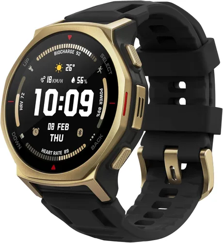 Vista 10 de Amazfit Reloj inteligente T-Rex 3 Pro, cristal de zafiro AMOLED de 1.32