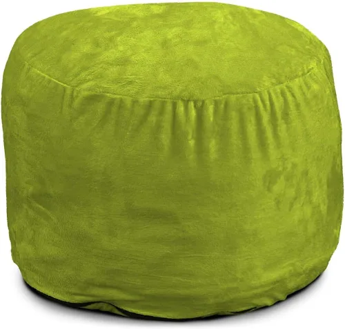 Vista 15 de ULTIMATE SACK Puf otomano de 2 pies Gamuza camello Relleno de espuma - Funda extraíble lavable Camel (Camel Suede)