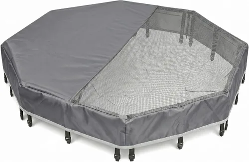 Vista 18 de PJYuCien Bolsa de Almacenamiento para Corralito de Perros, Adecuada para Corralito Plegable de Ejercicio para Mascotas de 61x61 cm, Valla