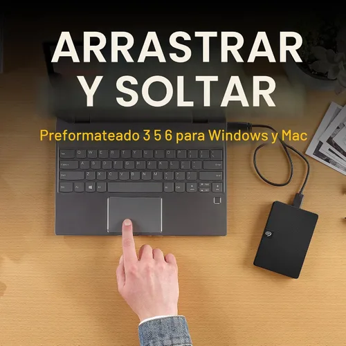 Vista 7 de Seagate Expansión portátil, 1 TB, disco duro externo, 2.5 pulgadas, USB 3.0, para Mac y PC (STKM1000400)