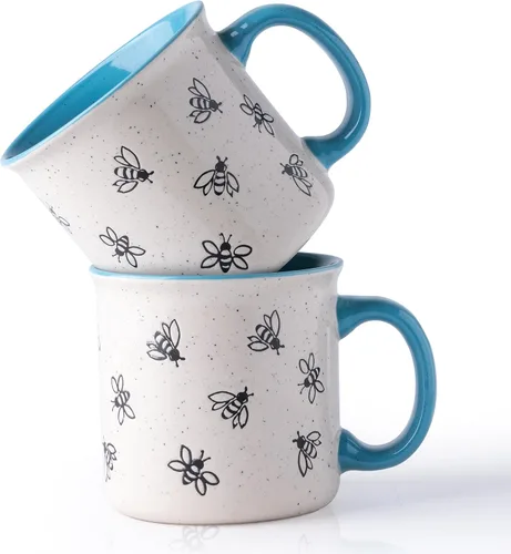 Vista 16 de AmorArc Juego de 2 tazas de café de cerámica grandes de 22 onzas, tazas de gran tamaño con mango grande para hombres, mujeres, papá, mamá, taza