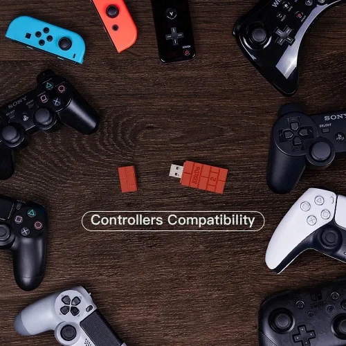 Vista 4 de 8Bitdo Adapter 2 USB Wireless Switch Controller for Windows, Mac & Raspberry Pi, Compatible with Xbox Series X & S Controller, Xbox One Bluetooth