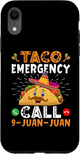 Vista 8 de iPhone 15 Taco Emergency Call Nine-Juan-Juan, divertido estuche para disfraces de tacos