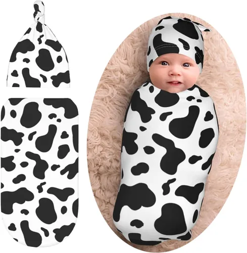 Vista 10 de Burrito Taco Tortilla Manta para recién nacido con juego de gorro, manta suave y elástica, regalo divertido para la ducha de niños y niñas Tortilla