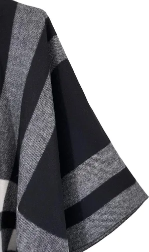 Vista 143 de Moss Rose Chal de viaje para mujer, capa tipo poncho de frente abierto para otoño e invierno