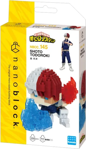 Vista 2 de nanoblock - My Hero Academia - Shoto Todoroki, kit de construcción de la serie de colección de personajes