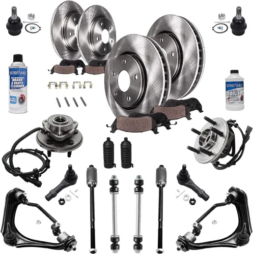 Vista 86 de Detroit Axle - Rotores de freno para Nissan NV2500 NV3500 NV1500 NV1500 2012-2021, repuesto de rotores de freno de disco: rotor delantero de 14.17
