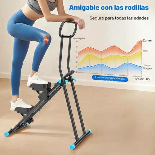 Vista 5 de HXD-ERGO Stair Stepper for Home with Adjustable Handlebar for Full Body