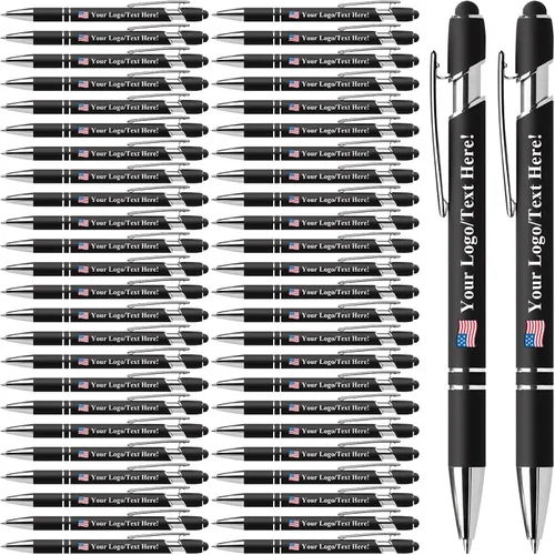 Vista 15 de Bolígrafos personalizados con lápiz capacitivo, bolígrafos personalizados impresos con tu logotipo o mensaje, ideales para regalos, promociones