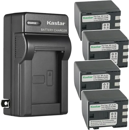 Vista 7 de Kastar Reemplazo del cargador de batería de pared de CA para Canon VIXIA HF R100, R11, HG10, HV20, HV30, HV40, ZR100, ZR200, ZR300, ZR400, ZR500