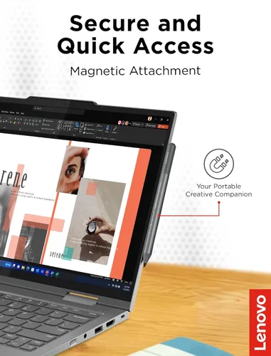 Vista 4 de Lenovo USI Pen 2 Magnetic for Chromebooks, Precision Tilt Feature Stylus Pencil, AAAA Battery, USI 2.0 Compatibility, Perfect for Students