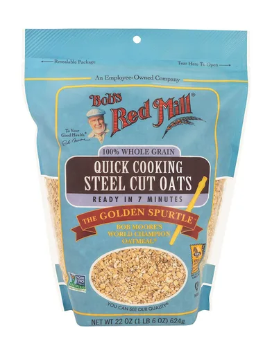Vista 2 de Bob's Red Mill - Avena de acero de cocción rápida, 25 libras
